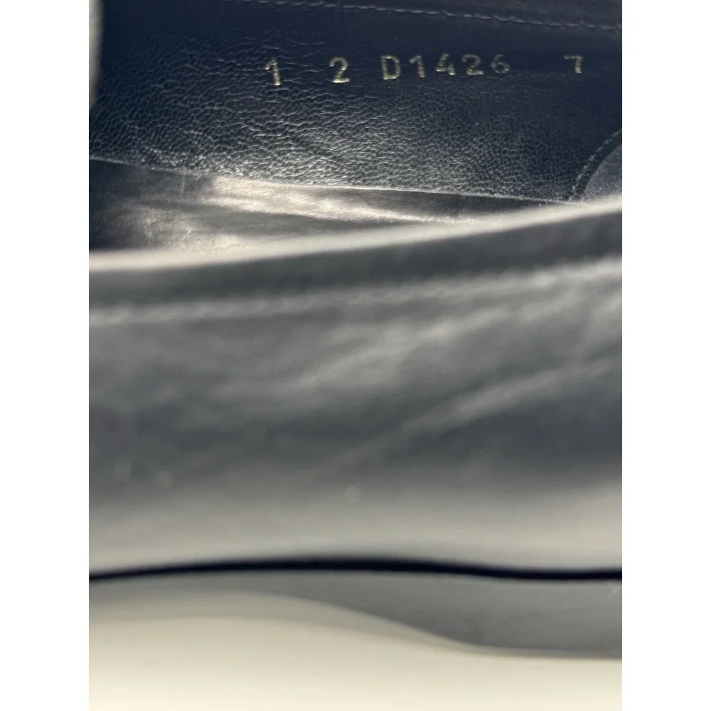 Prada Black Leather Buckle‎ Loafers Men's US 7 Made in Italy New In Box - Picture 7 of 13